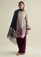 3-PC Unstitched Digital Printed Chiffon Coco By Zara Shahjahan | MUSE-2A